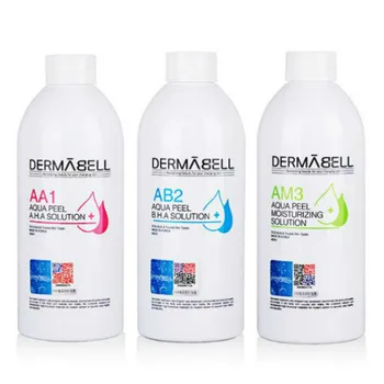 Spa Použiť Hydra Tváre Podstate Aqua Peeling Riešenie Dermabell 3*400 ml Aqua Pleťové Sérum Hydra Pleťové Sérum Pre Normálnu Pokožku