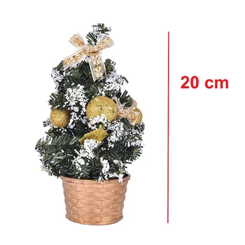 Mini Vianočné Stromčeky Vianočné Dekorácie Malé Borovice Umiestnené V Ploche Festival Vianoce Domov Ozdoby