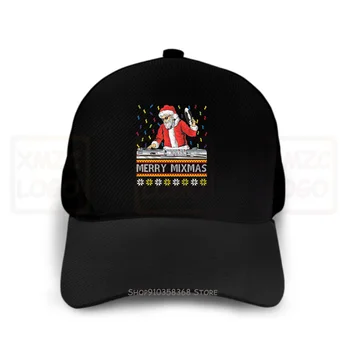 Dj Santa Veselé Mixmas Vianočné Baseball Cap