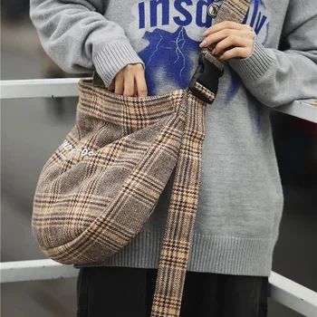 Originálny Design Koberčeky Plátno Taška Ženy Japonskej Literatúry Umenie Messenger Bag In Retro Koberčeky Vlnené Veľkú Kapacitu Taška Cez Rameno