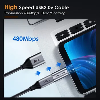 Cabletime USB Adaptér Typ C F Micro B M typ C Nabíjanie Converter Synchronizáciu Údajov Adaptér pre Mobilné Telefóny, Notebooky, Tablety, N211