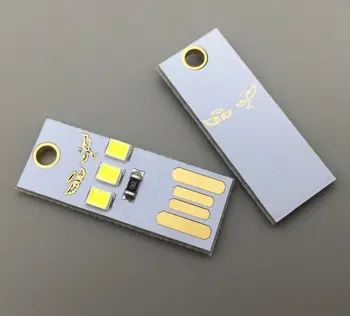 10PCS USB svetla množstvo osvetlenia klávesnice Camping lampa Ultra-malé ultra-tenký mini USB svetlo mobilné napájanie USB svetlo