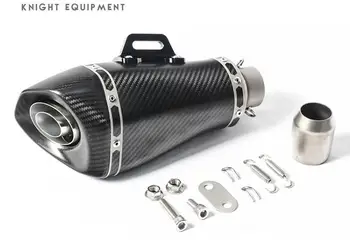 51MM Univerzálne Motocyklové športové auto zvukové vlny výfukového potrubia R3 R25 Z900 späť tlak komína R6 full carbon fiber výfukového potrubia