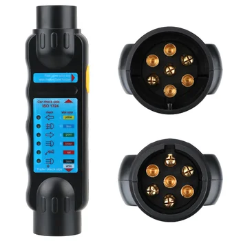 Nové 12V 7 Pin Aute Ťažné Svetlo Tester Príves, Karavan Vlečenie Ťahanie Bar, Ľahké Zapojenie Obvodu Tester Zástrčku Diagnostické Nástroje