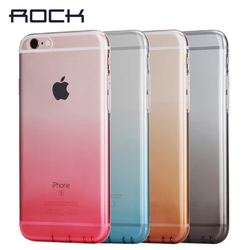 Rock pre iphone 6s plus prípade 6 plus kryt Gradient farba Luxusné dievča, chlapec Pokles odolnosť Telefónu Späť soft telefón puzdro ip6