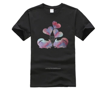 Trendy Kreatívne Grafické T-shirt Top bavlny o krk mužov potlačené Chinchilla umenie ženy tričko Nový módny trend