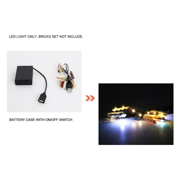 LED Svetla Kit pre 21310 pre Starý Rybársky Obchod Rybár Kabíne Stavebné Bloky Kompatibilné s Modelom 16050 (Model Nie je Súčasťou balenia )
