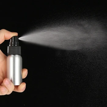Hliníkové Čerpadlo Spray Mist Fľaša Dávkovač Parfému Rozprašovačom Striebro, 100 ml