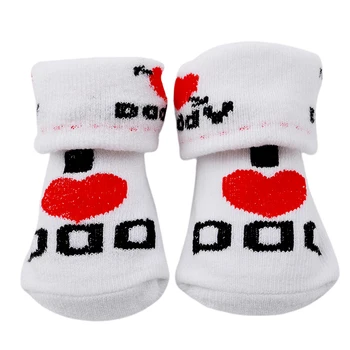Láska Otec Láska Mama Cartoon Deti Ponožky Pre Dievčatá Chlapci Bežné Ponožky Gumené protišmykové Podlahy Ponožky Leg Warmers Ponožky