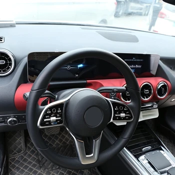 Carbon Fiber Štýl ABS Chrome Pre Mercedes Benz B Trieda W247 B200 Centrálne Ovládanie Klimatizácie Dekoratívny Panel Príslušenstvo