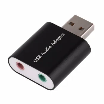 Nový Externý USB 2.0 7.1 CH Virtuálny Zvuk Zvuková Karta Adaptéra Converter Notebook Veľkoobchod