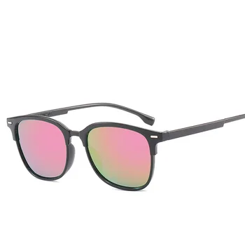 2019 nové nechty slnečné okuliare módne dámy štvorcových metrov oslniť farby reflexná okuliare slnečné okuliare retro street snap joker