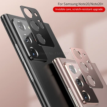 Fotoaparát Chránič Tvrdené Sklo Fólia Pre Samsung Poznámku 20 ultra Metal Zadný kryt na Ochranu Krúžok puzdro pre Galaxy Note20