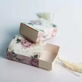50pcs candy box vrece čokolády papier darčekový balíček pre Narodeniny, Svadby, Party prospech Dekorácie dodávky DIY baby sprcha ružová