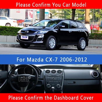 PNSL Auto Panel Kryt Dash Mat Dash Podložku Koberec Pre Mazda CX-7 2006-2012 ochranu pred Slnkom anti - slip anti - uv