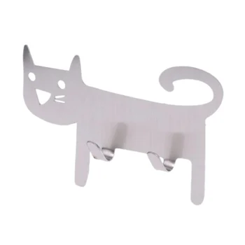 Mačka-tvarované Wall Mount Háčiky Tvorivé Chladnička Magnetického Kľúča Držiteľa Magnet Rack Háčiky na Šaty Chladnička Dvere Dekor