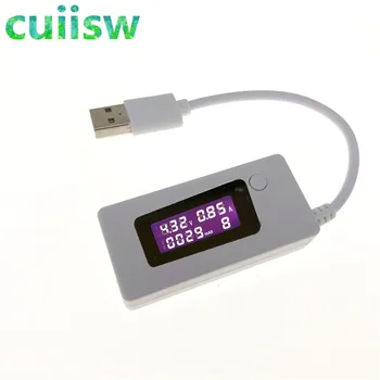 LCD Micro USB Nabíjačka Kapacita Batérie Napätie Prúd Tester Meter Detektor +zakončovací Odpor 2A/1A s vypínačom