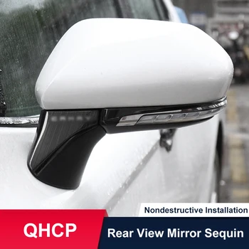 QHCP Auto Spätné Zrkadlo Sequin Nálepky Výbava Vonkajšie Spätné Zrkadlo Pásy Dekor Nehrdzavejúcej Ocele 4Pcs/Set Pre Toyota Camry 2018