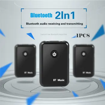 2 v 1 Prenášať, Prijímať Bezdrôtové Bluetooth, AUX Adaptér 4.2 3.5 mm Audio Jack pre Tabuľky TV Doma ozvučenie Auta Stereo Systém