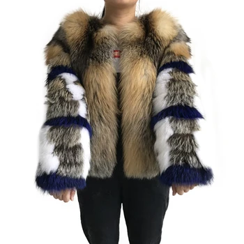 Ženy Zimné Reálne Fox Kožušiny Bunda High-end Krátke Red Fox Kabát Módne Oblečenie Načechraný Hot Predaj