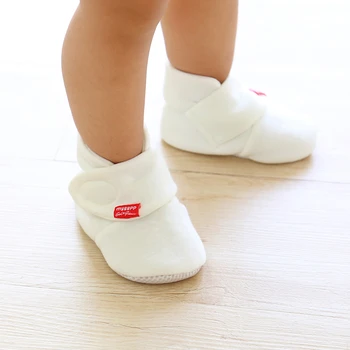 Novorodenca Topánky Baby Ponožky Prvý Chodci Botičky Bavlna Pohodlie Mäkké Jediným Anti-slip Teplé Detská Postieľka Batoľa Topánky
