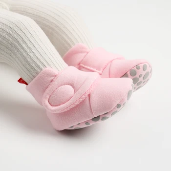 Novorodenca Topánky Baby Ponožky Prvý Chodci Botičky Bavlna Pohodlie Mäkké Jediným Anti-slip Teplé Detská Postieľka Batoľa Topánky