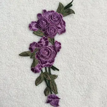 Veľké Kvetinové Výšivky Nášivka Škvrny Šiť na Pacthes Čipky Textílie Motív Oblečenie Zdobené DIY Šitie Dodávky