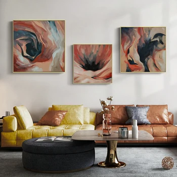 Moderná Severská Abstraktné Kvety Dekorácie Plagát pre Tlač Plátno na Maľovanie Obývacej Izby, Spálne, Kancelárie Obrázok Wall Art Domov
