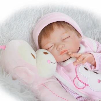 NPK 50 cm mäkké skutočný dotyk silikónové boneca bebe reborn zatvorené oči reborn batoľa, dieťa bábiky deti narodeniny Vianočný darček populárne
