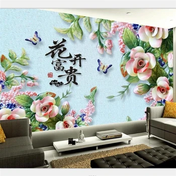 Beibehang Tapety vlastné high-end nástenná maľba troch-dimenzionální plastický nástenná maľba, TV joj stene obývacej izby, spálne, tapety