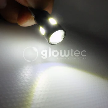 GLOWTEC super white 1PC T10 6SMD CANBUS vysoký výkon 6 SMD Auto Svetlo Lampy Auto Žiarovka všetky farby
