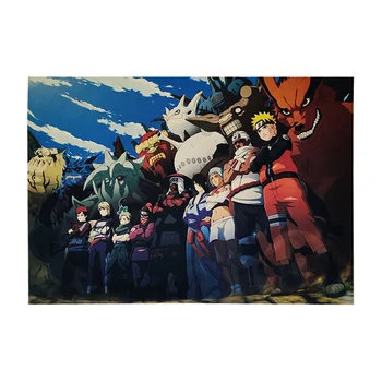 Anime Klasické Naruto Obrázok Sasuke Bolesť Neji Maľby, Anime Plagát Vintage Decoracion Wall Art Kraft Papier Plagáty Samolepky Na Stenu