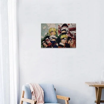 Anime Klasické Naruto Obrázok Sasuke Bolesť Neji Maľby, Anime Plagát Vintage Decoracion Wall Art Kraft Papier Plagáty Samolepky Na Stenu