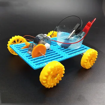 Feichao Slanej Vody Elektrické Auto Hračka Darček Mini Fyzikálny Experiment DIY Zostaviť Vzdelávacieho Ručné Učebné Pomôcky
