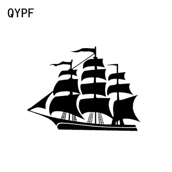 QYPF 15.1*11.3 CM Oceán Plachtenie Námorník Dekor Auto Nálepky Vinyl High End Reflexné Doplnky, C16-1055