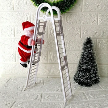 Elektrické Lezenie Rebríky Vianočné Hračky Pre Deti Vianočný Stromček Visí Ozdoby Nový Rok Hudobná Hračka