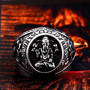 Ocele vojak Geneisha nerezový krúžok amulet viking titnaium ocele náboženské šperky 2019 priateľ dar