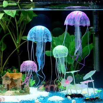 Akvárium Umelé Plávať Žiariaci Efekt Medúzy Dekorácie Akvárium Pod Vodou Žiť Rastlín Svetelná Ozdoba Vodné Krajiny