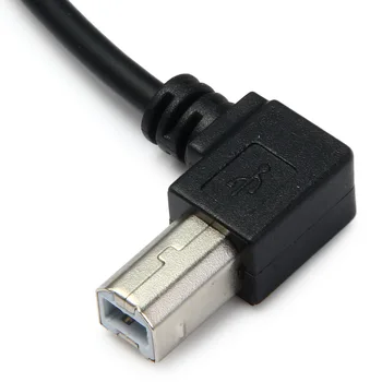 CY Ľavej Šikmého USB 2.0 Muž na Ľavej Šikmého B Samec 90 Stupňov, Tlačiareň, Skener Kábla 20 cm
