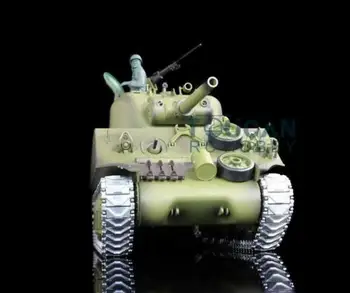 UK Zásob Henglong 1/16 6.0 Inovované M4A3 Sherman RTR RC Tank 3898 Kovové Skladby TH12813-SMT2