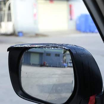 2 ks ABS Spätné Zrkadlo Dekoratívne Dážď Obočie Daždi Kryt pre Toyota Pôdy Cruiser Prado FJ150 150 2010-2018 Auto Diely