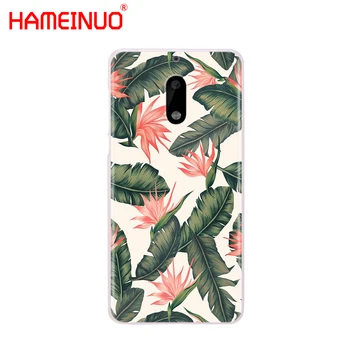 HAMEINUO Tropické Zelené Listy Kvetinový krytu telefón puzdro pre Nokia 9 8 7 6 5 3 Lumi 640 640XL 2018