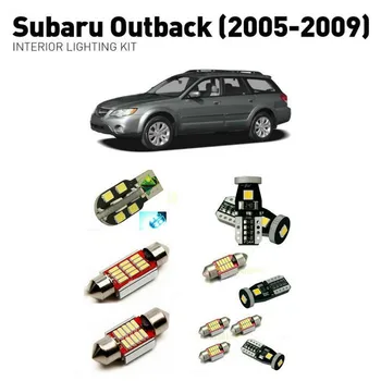 Interiérové Led osvetlenie Pre Subaru outback roky 2005-2009 9pc Led Svetlá Pre Autá osvetlenie auta automobilových žiaroviek Canbus