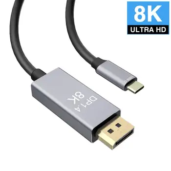 USB 3.1 Typu C do 8K Displayport DP 7680x4320 Kábel Thunderbolt Adaptér 3 Kompatibilný pre Macbook Pro Dell XPS 13 hot