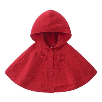 2020 Jeseň Zima Dievčatá Pletené Deti Cardigan Kabát 0-4 ročné Dieťa Dievčatá Roztomilý Plášť Deti Oblečenie