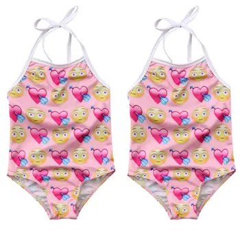 Roztomilý Batoľa Detský Baby Girl Plávať výraz Romper Plaviek Popruhy Plavky Jumpsuit Oblečenie Oblečenie, Plavky, plavky