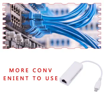 Micro USB kábel siete Ethernet rozhranie Ethernet adaptér OTG Káblové pripojenie na Internet Android Tablet PC Sieťová Karta