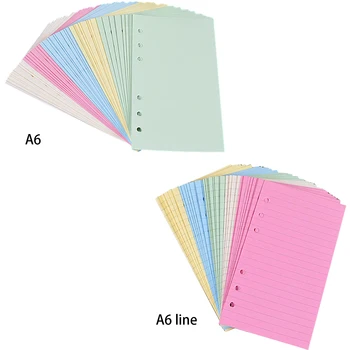 PU Kožené A6 Vestník Notebook Binder Denník Plán Knihy Plánovač Denník Loose-Leaf Binder Kryt DIY Notebook Supples