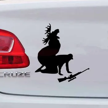 Auto nálepky Elk Hunter osobnosti auto nálepky Osobné Samolepku Ako Ya Ako Môj Mäsa Teraz Zábavné Moose Lov Hunter#K