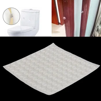 20Pcs Transparentné Anti-Slip Silicone Tlmič Nárazníka kúpeľňové Doplnky Kabinetu Dvere, Rukoväť Stopper Proti Kolízii Podložky